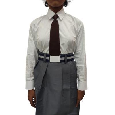Girls Ramones Cotton School unifrom white Full sleeve shirt(Pack Of 1)