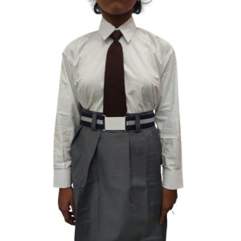 Girls Ramones Cotton School unifrom white Full sleeve shirt(Pack Of 1)