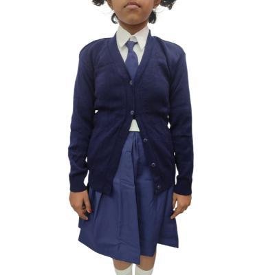 Cotton Blend Full Sleeves Cardigan School Sweater for Girls  (Pack Of 1 )