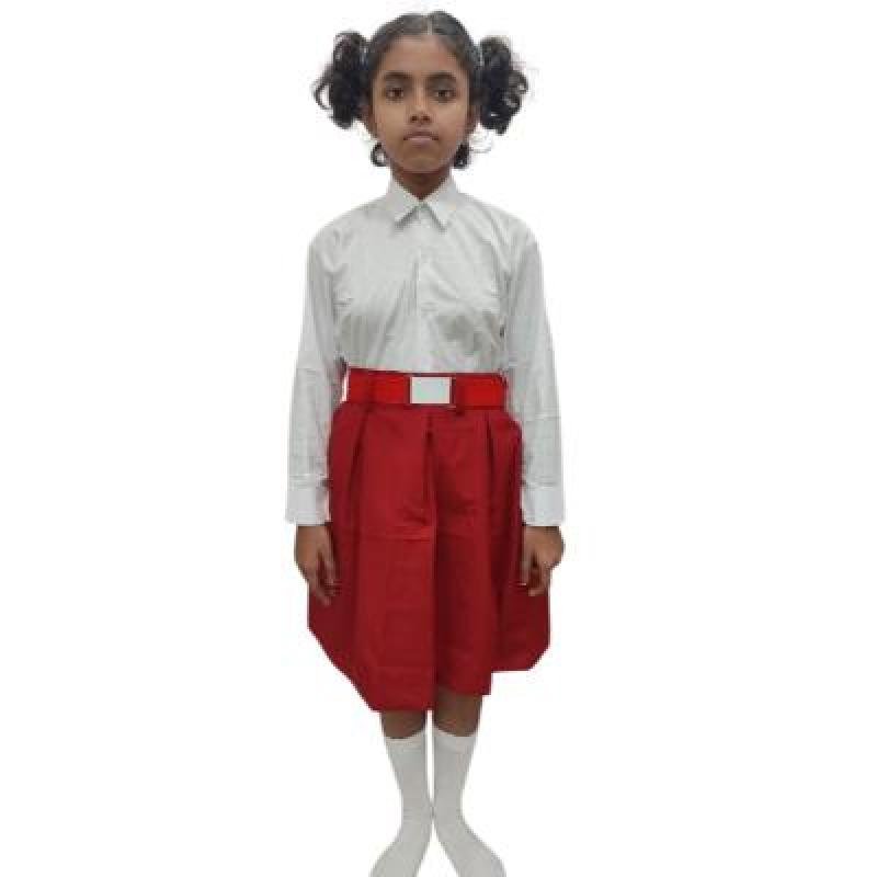Girls 100%Cotton School unifrom white Full sleeve shirt(Pack Of 1)