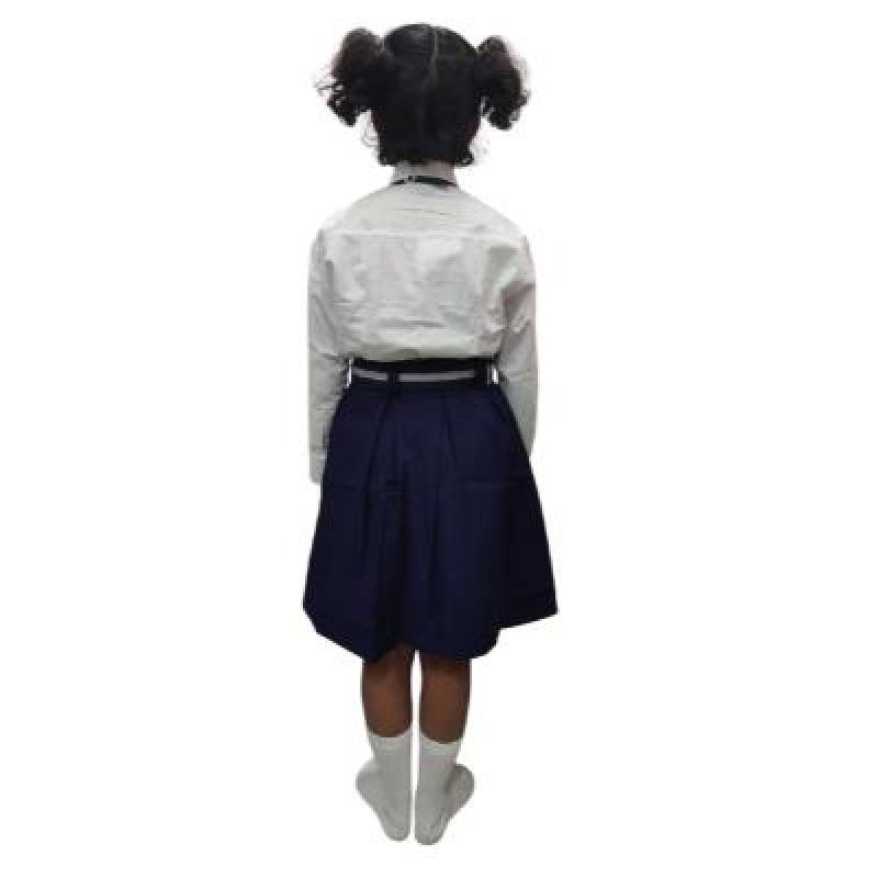 Girls Ramones Cotton School unifrom white Full sleeve shirt(Pack Of 1)