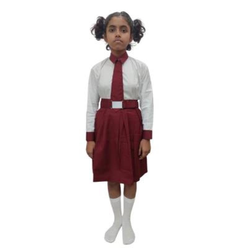 Girls By Colours 100%Cotton School unifrom white Full sleeve shirt(Pack Of 1)