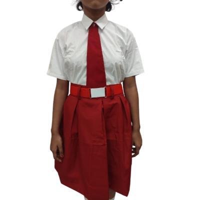 Girls 100%Cotton School unifrom white half sleeve shirt(Pack Of 1)