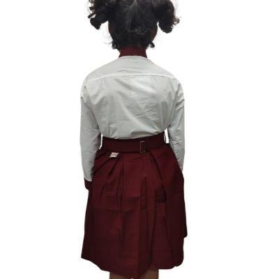 Girls 100%Cotton School unifrom white Full sleeve shirt(Pack Of 1)