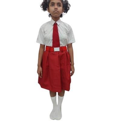 Girls 100%Cotton School unifrom white half sleeve shirt(Pack Of 1)