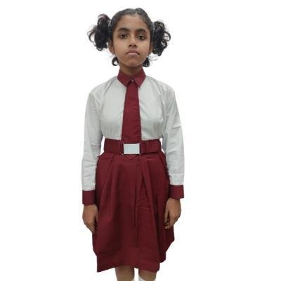 Girls By Colours 100%Cotton School unifrom white Full sleeve shirt(Pack Of 1)