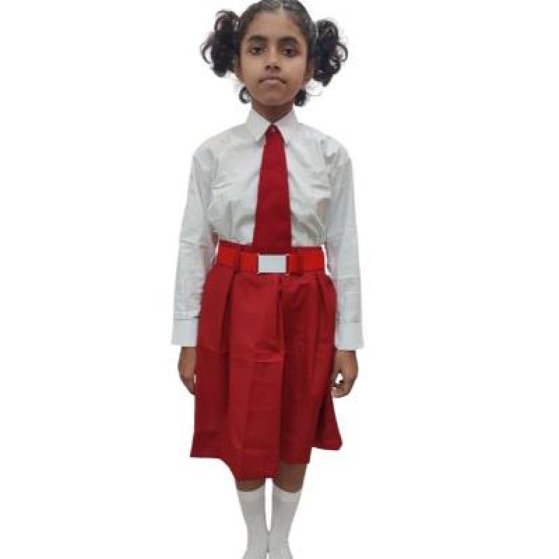 Girls Ramones Cotton School unifrom white Full sleeve shirt(Pack Of 1)