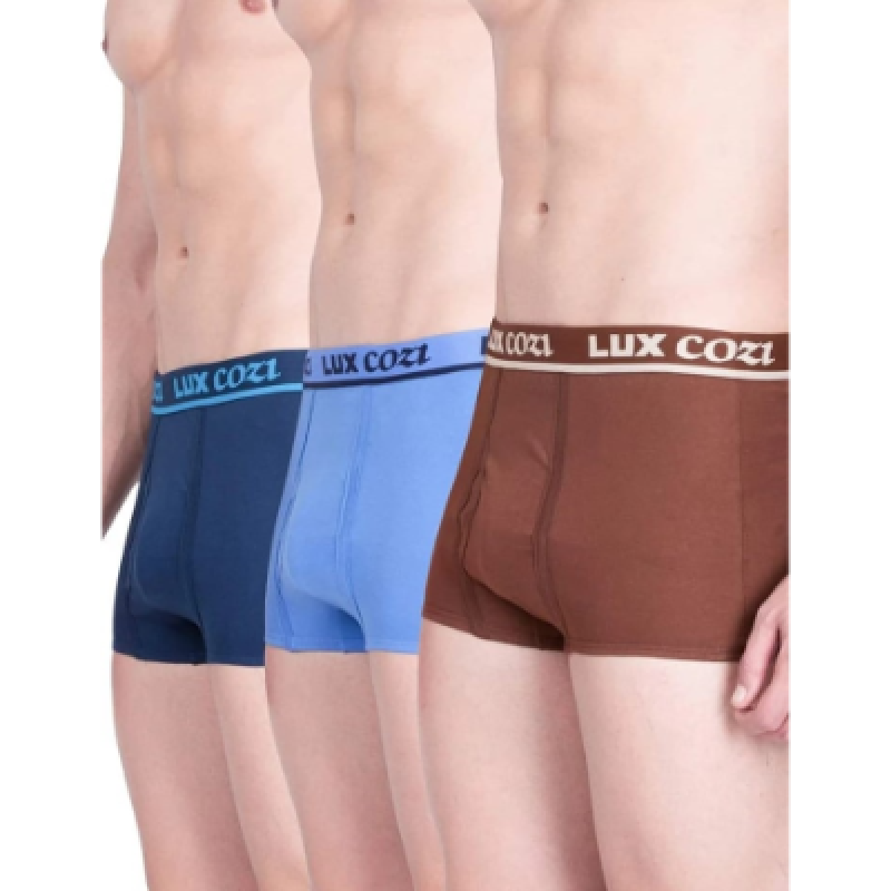 Lux Cozi Solid  Out Elastic Trunk For Men (Pack Of 5)
