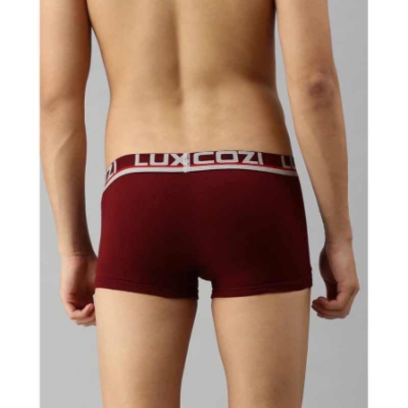 Lux Cozi Solid  Out Elastic Trunk For Men (Pack Of 5)