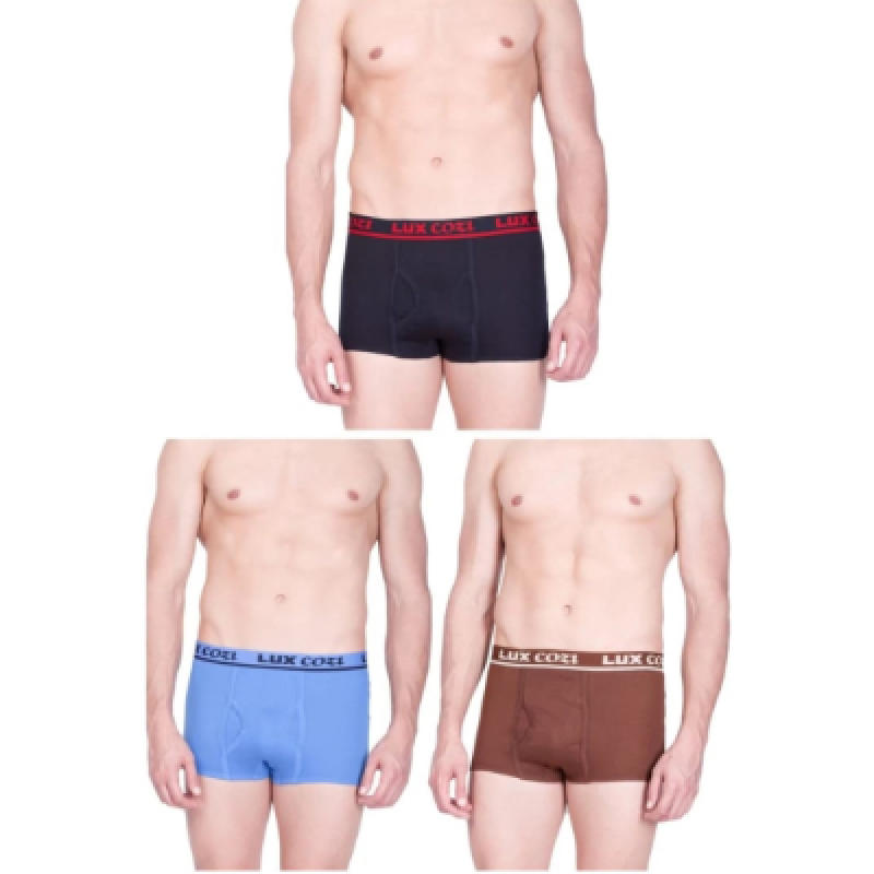 Lux Cozi Solid  Out Elastic Trunk For Men (Pack Of 5)