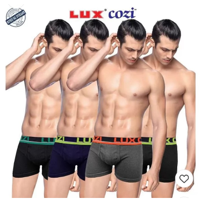 Lux Cozi Solid  Out Elastic Trunk For Men (Pack Of 5)