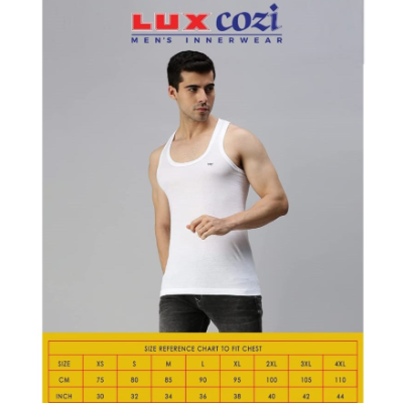 Lux Cozi Cotton Vest For boys & Man(Pack Of 2)