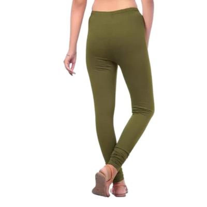 MADONA  Full Lenth Western Wear Leggins (Solid) Green Pack of 1