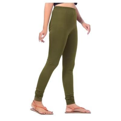 MADONA  Full Lenth Western Wear Leggins (Solid) Green Pack of 1