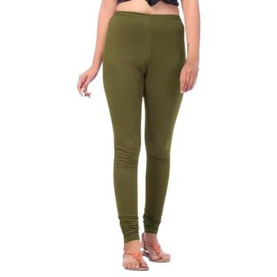 MADONA  Full Lenth Western Wear Leggins (Solid) Green Pack of 1