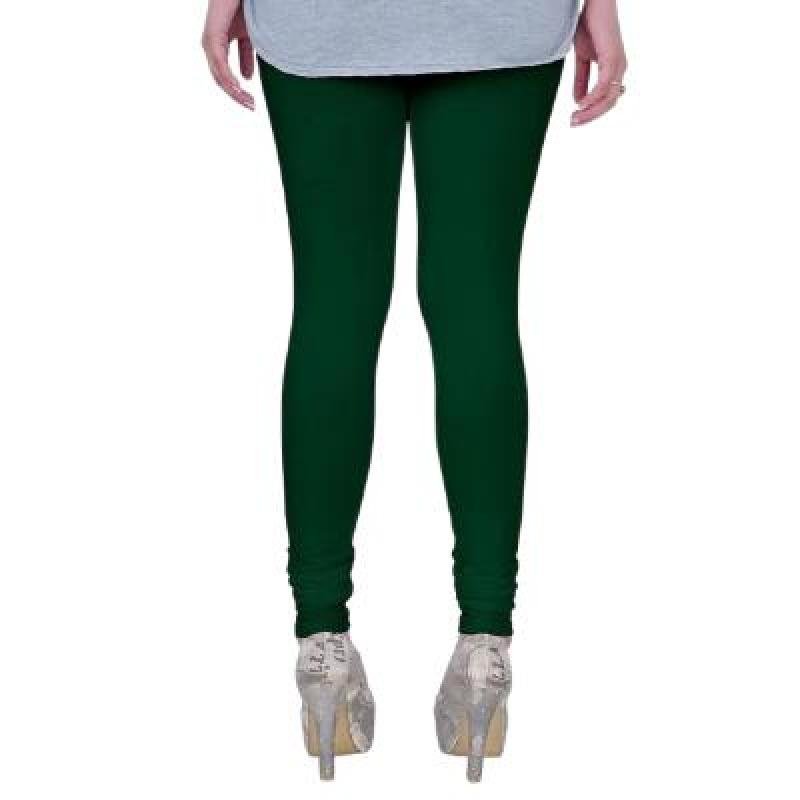 MADONA Full Lenth Western Wear Leggins (Solid) Black & Green Pack of 2