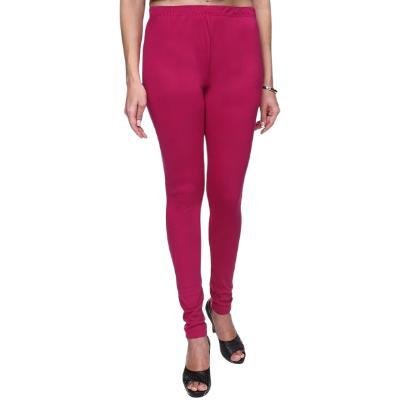 MADONA  Full Lenth Western Wear Leggins (Solid) Dark Pink Pack of 1