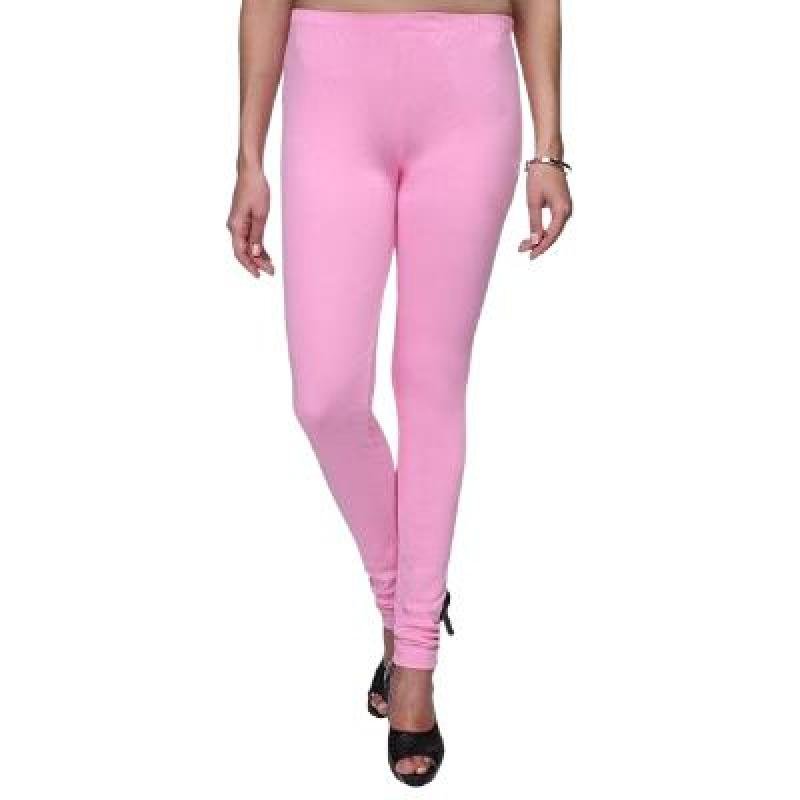 MADONA Full Lenth Western Wear Leggins (Solid) Pink & White Pack of 2