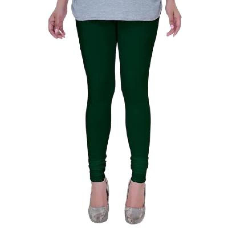 MADONA  Full Lenth Western Wear Leggins (Solid) Green Pack of 1