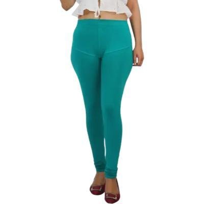 MADONA  Full Lenth Western Wear Leggins (Solid) Sea Green Pack of 1