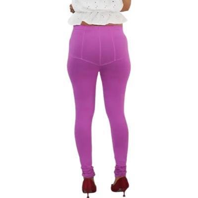 MADONA  Full Lenth Western Wear Leggins (Solid) Onion Pink Pack of 1