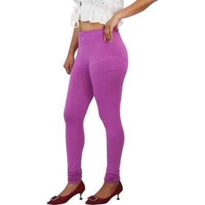 MADONA  Full Lenth Western Wear Leggins (Solid) Onion Pink Pack of 1