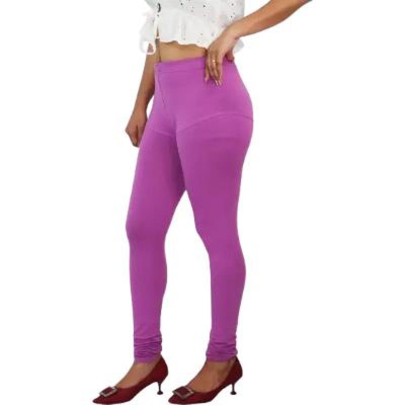 MADONA  Full Lenth Western Wear Leggins (Solid) Onion Pink Pack of 1