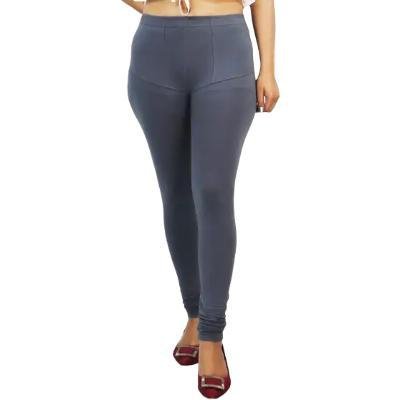 MADONA Full Lenth Western Wear Leggins (Solid) Black & Grey Pack of 2