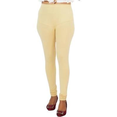 MADONA Full Lenth Western Wear Leggins (Solid) Black & Skin Pack of 2