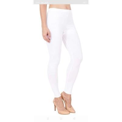MADONA  Full Lenth Western Wear Leggins (Solid) White Pack of 1