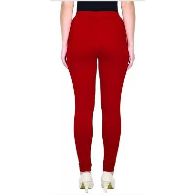 MADONA  Full Lenth Western Wear Leggins (Solid) Red Pack of 1