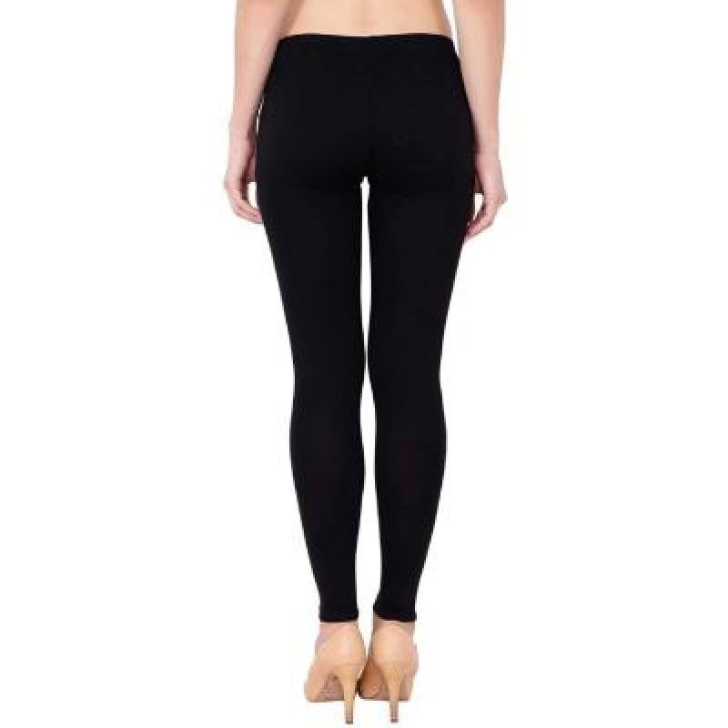 MADONA Full Lenth Western Wear Leggins (Solid) Black & Grey Pack of 2