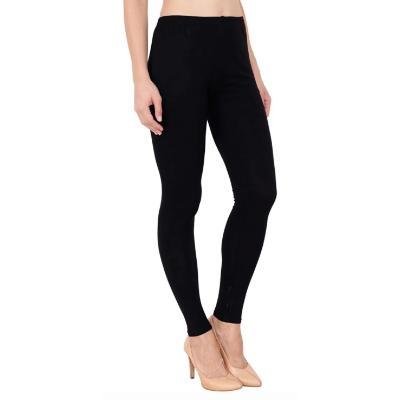 MADONA Full Lenth Western Wear Leggins (Solid) Black & Grey Pack of 2