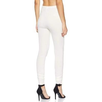 MADONA Full Lenth Western Wear Leggins (Solid) Pink & White Pack of 2