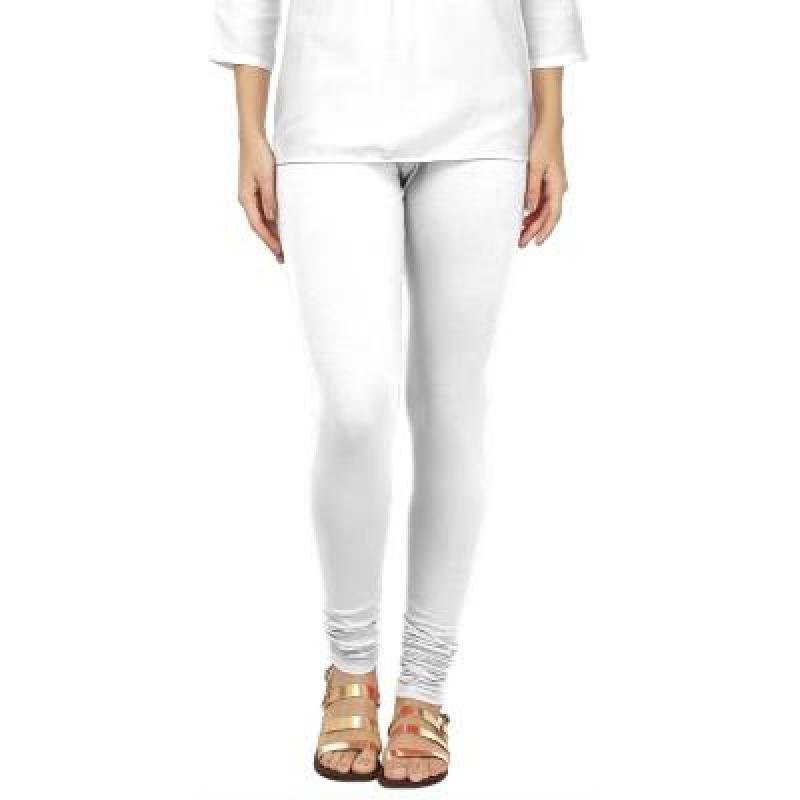 MADONA Full Lenth Western Wear Leggins (Solid) Pink & White Pack of 2