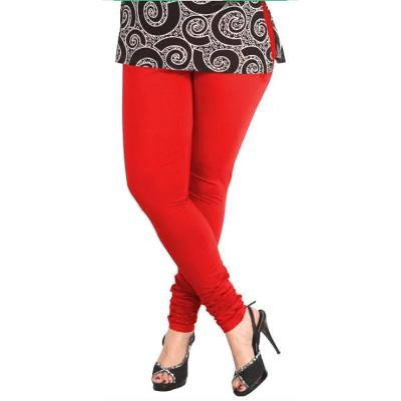 MADONA Full Lenth Western Wear Leggins (Solid) Maroon & Red Pack of 2