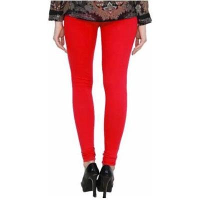 MADONA Full Lenth Western Wear Leggins (Solid) Maroon & Red Pack of 2
