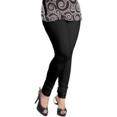 MADONA Full Lenth Western Wear Leggins (Solid) Black & Maroon Pack of 2