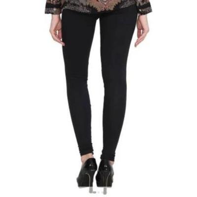 MADONA Full Lenth Western Wear Leggins (Solid) Black & Maroon Pack of 2