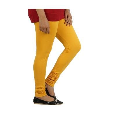 MADONA Full Lenth Western Wear Leggins (Solid) Maroon & Yellow Pack of 2