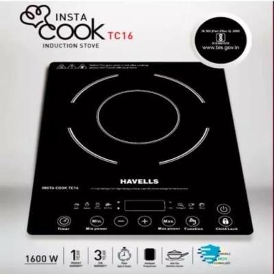 Havells Insta Cook TC16 1600 W Induction Cook Top with Touch Control (Black), GHCICDPK160