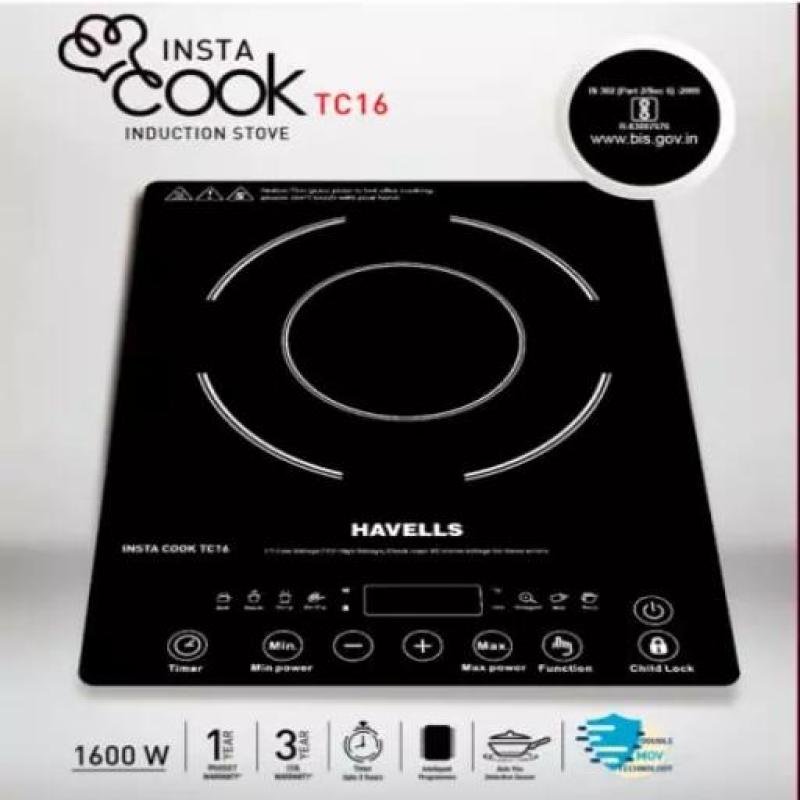 Havells Insta Cook TC16 1600 W Induction Cook Top with Touch Control (Black), GHCICDPK160