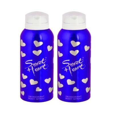Sweet Heart Blue Long Lasting Imported Deodorant Perfumed Body spray, 100ml (Pack of 2)