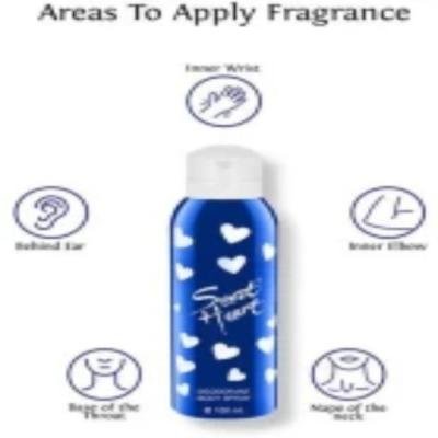 Sweet Heart Blue Long Lasting Imported Deodorant Perfumed Body spray, 100ml (Pack of 2)