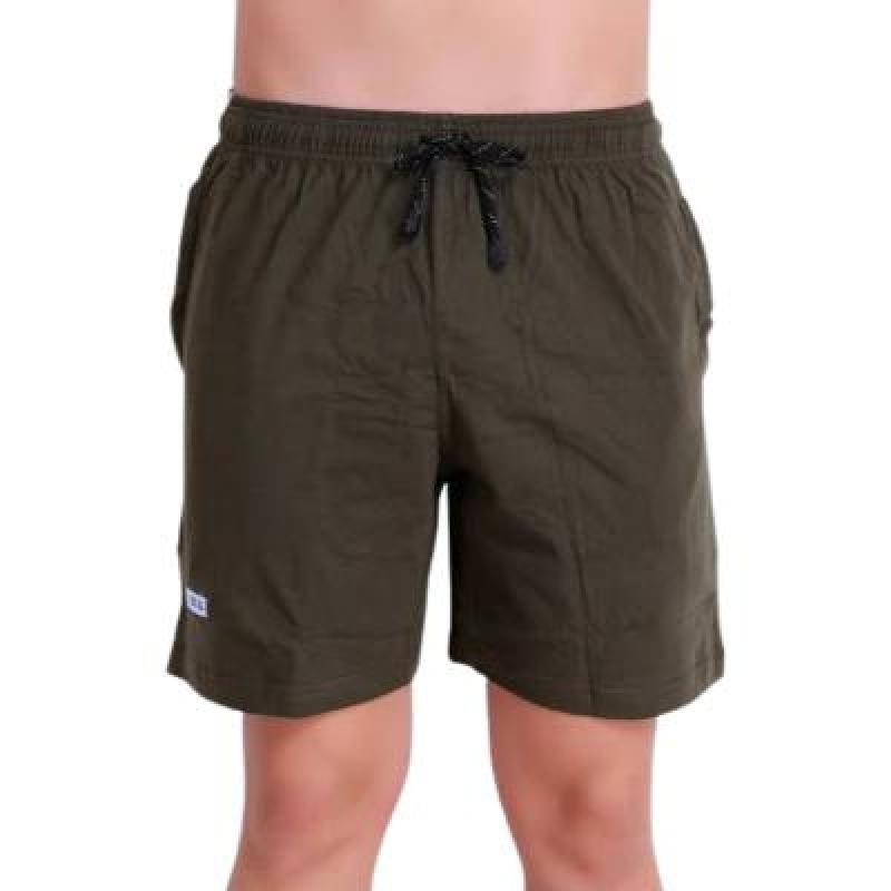 Ankit Bermunda Shorts For Boys Casual Solid Cotton Lycra (Green,Pack Of 1)