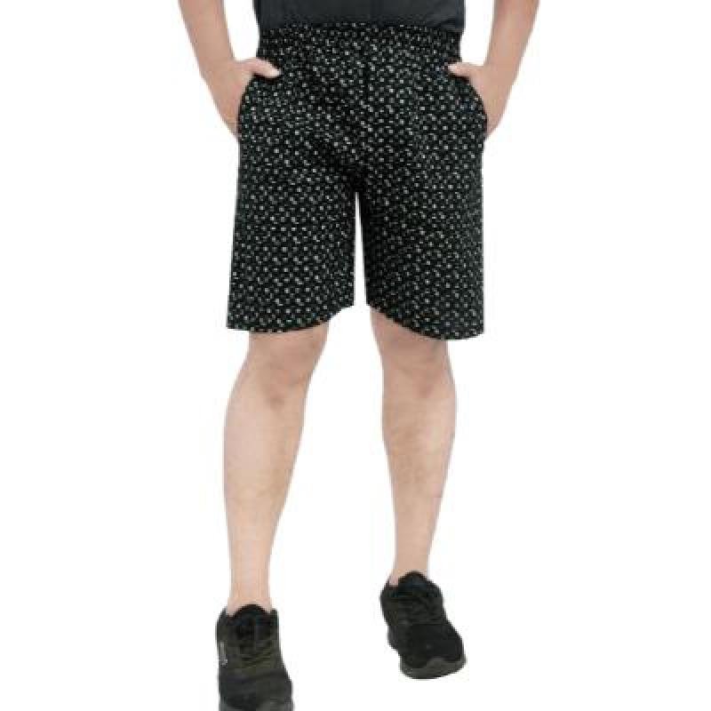 Ankit Printed Bermunda Shorts For Boys Casual Solid Cotton Lycra (Multi Color,Pack Of 1)